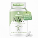 Doplněk NAC pro Lung * & Respirační a imunní * CY124; N- acetyl cystein pro antioxidant CY124; 4- in-1 N- acetyl- L- Cysteine 1200mg CY124; Glycin NAC CY124; N Acetyl Cysteine CY124; Vegan, Gluten Free, 90 Kapsle