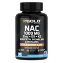 XGold Health NAC 1000 mg s Quercetin 95%, Bromelain, zinek, vitamin C, D3 & K2 imunitní podpora a antioxidant dodatek Advanced Defense Blend 90 Veggie Kapsle
