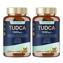 Totaria 2 Balení TUDCA 1000mg Játra Supplement with Milk Thistle, NAC, ALA, 80% Silymarin, 15- in-1 Extra Strength Bile Salts