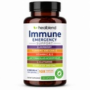 léčivá směs 10 v 1 Imunitní podpora doplněk Booster s Elderberry, zink, Echinacea, Kurkuma, Lactobacillus Acidophilus, pro dospělé [120 Kapsle]