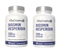 Diosmin Hesperidin 1200 mg Complex, 180 Kapsle, Citrus Bioflavonoids Rich Fruit Extract, 100% Vegetarian, Non- GMO & gluten Volný Diosmin dodatek s Max Strength - 2 balení