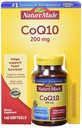 Příroda vyrobena CoQ10, Softgels pomáhá podporovat srdeční funkce a buněčnou výrobu energie, bez příchutí, 200 mg, 140 Počet