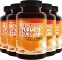 BioEmlem Kurkumin dodatek s BioPerine curcumin 124; Společná podpora a srdeční zdraví current 124; s organickým kurkumickým práškem & 95% kurkuminoidy extrahovat current 124; California Made, Non- GMO, 150- Day Supply