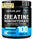 Venture Pal 100% čistý mikronizovaný kreatin monohydrát prášek, neochucený kreatin pro ženy a muže, Vegan, Keto, gluten zdarma, 5 g (5000mg) per Serving, Creatina Monohidratada en Polvo