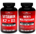 Divine Bounty Vitamin K2 s Multivitaminovým pouzdrem D3 & Men