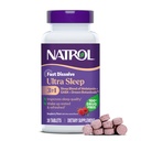 Natrol Ultra Sleep 3-in-1 100% Drog- Free Sleep Aid Blend with Melatonin, GABA & Botanicals, Dietní dodatek, Non-Habit Forming, 30 Rychlé rozpuštění tablety