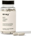 Arey Ne dnes, Grey Daily Hair Dodatek pro ženy a muže 124; Pohltí šedé vlasy růst & Repigment v 3-6 měsíců CLANE124; Promotes Healther, Silnější vlasy 124; Biotin, B + D Vitamíny 124; Vegan & gluten zdarma (1 měsíc)