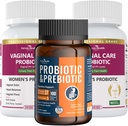 Ženské vaginální probiotika + 100 miliard probiotik s organickou prebiotikou pro Gut Digestive & Imunní Zdravotní Bundle - Total Wellness, Inside and Out!