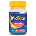 MidNite Deep Sleep Extra Strength, 10 mg Melatonin Sleep Aid, Non- Habit Forming, Bylinný dietní dodatek pro dospělé, Drog- Free, Gluten- Free, Lactose- Free, Vegetarian- Friendly, 36 Gummies