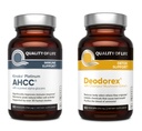 Kvalita života Všechna přírodní imunitní podpora a Detox Bundle - Kinoko Platinum AHCC Houba Extract - Deodorex Detox Detox Supplement