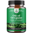 Wild Oregano Oil Softgels - Super Koncentrované Softgels Oil Oregano s Carvacrol 70% pro potravu a imunitní podporu - Bylinné doplňky pro čištění střev, Detox a opravy těla - 120 Ct