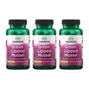 Swanson Green Lipped Mussel (Freeze- Sured) - Novozélandský dodatek pro společné zdraví a mobilitu - Přírodní vzorec May Support Heart Health & Digestive Function - (60 kapslí, 500mg každý) (3 balení)