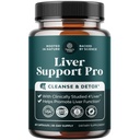 Pro Játra Supplement podpory - 2X účinnější než mléko bodlák - Pokročilý doplněk zdraví jater s klinicky testované 4 'Játra vyčištění Detox & Opravy podpora - 60 Počet (balení po 1)