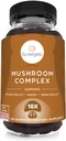 Slunečnicový Premium houbové gumy doplněk -pro imunitní zdraví, mozek, mood & Stress Support - Houbová směs s Lions Mane, Chaga Extract, Reishi, Turecko Tail, Cordyceps (120 gumy)