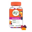 Align Dualbiotic, Prebiotika a Probiotika pro ženy a muže, Probiotika pro stravitelné zdraví, Prebiotika Nápověda Nourish dobré bakterie, přírodní ovocné příchutě, 90 Probiotické gumy (Balení květen Vary)