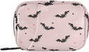Halloween Netopýři Růžová pilulka Box 7 Den Pill Pouzdro Pouzdro Pořadatel Bag se zipem Přenosný Týdenní vitamin Medicine Dodatek Držák Pouch Bag