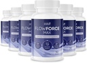 FlowForceMax Bylinné Supplement - Přírodní Plant- Based Formule s Pilu Palmetto Extract 124; 30 Žvýkací tablety, 6 Měsíční dodávky, Made in USA