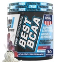 BPI Sports Best BCAA Powder - Muscle Recovery Support - Branched Chain Amino Acids PHAR124; Building Blocks of Protein and Muscle - Post Workout Recovery - Hydration - Grape, 30 Servings