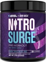 Jacked Factory X John Wick - Nitrofresh Wick Pre Workout Dodatek - Intenzivní energie, Battle-Ready Focus, nezastavitelný závazek, a Sheer Will - 30 Služeb, Baba Yaga Blue Raz
