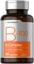 Horbäach B-100 Komplexní vitamin 124; 60 Kapsle 124; Non- GMO a gluten zdarma dodatek