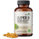 Futurebiotika Super B 100 Trvalé uvolňování vitamin B komplex non-GMO, 60 Vegetariánských tablet