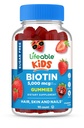 Živý cukr zdarma děti Biotin Gummea 124; 5000mcg Gummea 124; Velký Ochutnávání Biotin dodatek 124; Biotin Gummea pro růst vlasů, kůže a nehty zdraví 124; Vlasové Vitamíny pro děti, chlapci, dívky 124; 90 Gumy