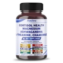 CORTISOL Health Ashwagandha Magnesium Hemomile L- Theanine - Made in USA