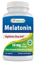 Nejlepší Naturals Melatonin 10mg (Non- GMO) Tablety - Pomáhá podporovat relaxaci a spánek - 120 Počet