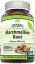 Bylinné tajemství Marshmallow Extract Supplement 124; 480 Mg Supple124; 100 Veggie Kapsle 124; Non- GMO Supplex 124; Gluten Free Supple124; Made in USA