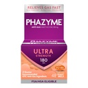 Phazyme Gas Relief, Ultra Strength Gas a Bloating Relief pro dospělé, 180 mg Simethicone Fast Gels, 48 Počet