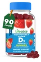 Lifeable Sugar Free Vitamin D 5000 IU - Great Ochutnávání přírodní příchuť Gummy dodatek - Gluten Free Vegetarian GMO- Free Chewable - pro imunitní podporu a zdraví kostí - pro dospělé - 90 Gumy