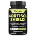 8in1 Cortisol Shield - Ashwagandha a Magnesium, Rhodiola Rosea, Lions Mane, Gingsen a 3 Více - Relaxace & Restful Night Support & Mood Balance - 60 Počet
