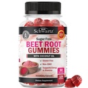 Sugar Free Beet Root Gummies - Oxidové gumy s oxidem dusnatým Infuze s kokosovým olejem pro nejvyšší absorpci - Podporuje energetické a celé tělo zdraví - Delicious Jahodové aroma - 120 Počet (60 Day Supply)