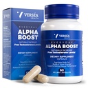 Alpha Boost - Natural Free Testosteron Support, Energy, Stamina, Endurance & Vitality for Men & Women, Multivitamin for Health Aging & Performance & Utilizes VESIsorb ® (60 Ct)
