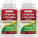 Nejlepší Naturals L- Arginine L- Citrulline Complex 1000 mg 250 tablet (250 kusů)