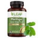 B 'LEAF NATURE Organic Moringa Kapsle 1000mg, 90 Počet - Moringa Kapsle s organickým olefeira prášek pro imunitní podporu, energie a rovnováhu - Vegan, Non- GMO doplňky pro denní wellness
