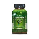 Irwin Naturals Milk Thistle Triple- Detox - Pokročilá podpora jater a detoxu, 60 Tekuté Softgely