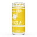 UpNourish Liposomální vitamin D3 5000 IU Softgels - 1 rok dodávky 124; Organic Coconut Oil Infused Vitamin D doplňky - Podpora kostí, zubů, srdce, nálady a imunitního zdraví - Non GMO gluten zdarma - 365 ct