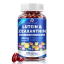 Lutein a Zeaxanthin dodatek - AREDS 2 Plus + oční vitaminy, 40 mg Lutein & 8 mg Zeaxanthin s vitaminy C, E, zinek, Omega-3 & CoQ10 pro modrou světelnou ochranu, Oční podpora zdraví - 150 Softgels