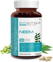 Biovitalia Plant Based Neem 1000mg Kapsle pro muže a ženy 124; Dietní dodatek 124; Podpora zdraví a podpora detoxikace - 60 Vegan Kapsle