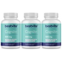 BETVITE Cognizin Citicolin 500mg (180 Vegetariánských kapslí) (60x3) - Klinicky studované Premium Choline Nootroppic - No Stearates - Vegan - Gluten Free - Mozkové doplňky pro paměť a soustředění