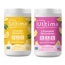 Ultima Replenisher Electrolyte Powder Drink Mix Bundle - Sugar Free - Lemonade and Pink Lemonade, 90 Serving- Hydration Powder - 6 klíčových elektrolytů a stopových minerálů - Keto Friendly, Non- GMO
