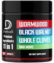 Wormwood Kapsle Dodatek - Extrahované z černého ořechu, hřebíček, kurkuma, Apple, Berberine HCl & Více - 11 Ingredience Kombinované pro imunitní systém, Body Management - 60 Kapsle