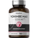 Piping Rock Yohimbe doplňky pro muže CLAS124; 180 Kapsle CLAS124; Max Koncentrovaný extrakt CLAS124; s Pausinystalia Yohimbe CLAS124; Non-GMO, gluten zdarma dodatek