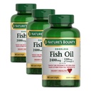 Příroda 's Bounty Odorless Fish Oil, 1200mg Omega33 per Serving including EPA & DHA, Podporuje srdce zdraví, Čištění k odstranění rtuti, obalené softbely, gluten zdarma, No Shellfish, 90 Count, (balení po 3)