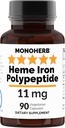 Heme Iron Polypeptidum 11 mg - 90 Vegetariánských kapslí - Komplexní doplněk železa