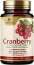 Cranberry Pills Dodatek 25,000mg - Fresh Cranberry Ekvivalent s vitaminem C & E - Močová Trakt Podpora zdraví, Cukr zdarma Formule, Ovocný prášek Extract - Non- GMO, Lahvička v USA - 120 Kapsle