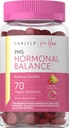Carlyle Hormonální bilance pro ženy & PMS dodatek 124; 70 Gummie 124; Vitamin komplex 124; se železem 124; Vegan, Non- GMO, gluten zdarma 124; pro ni
