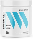 Swolverine Citrulline Malate 2: 1 IR 124; 2: 1 Poměr L- Citrulline & Malic Acid, Zvyšuje sílu, Zvyšuje svalovou vytrvalost, Zvyšovat NO, Optimalizovat obnovu, 300g, 5g per Serving, Neochucené (60 Služeb)