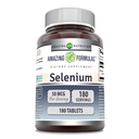Amazing Applicas Selen 50 Mcg per Serving CLANE124; 180 Tablet dodatek CLANE124; Non-GMO CLANE124; Made in USA